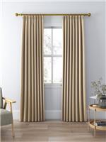 John Lewis Textured Weave Pair Blackout Lined Pencil Pleat Curtains, Natural, W1