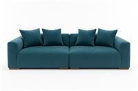 John Lewis Tokyo Grand 4 Seater Sofa In Velvet Teal