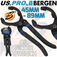 US PRO Oil Filter Pliers Oil & Fuel Filter Removal Tool Filter Wrench 45mm-89mm