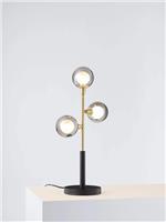 John Lewis Huxley 3 Globe Complete Table Lamp, Black