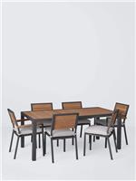 John Lewis Platform 6-Seater Garden Extending Dining Table