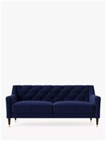 Swoon Sofa 2 Seater Velvet Pritchard Medium Ink Dark Leg Living Room