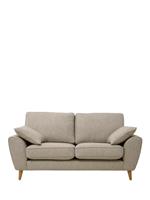 John Lewis Ambleside Large 3 Seater Sofa, Light Leg, Textured Weave Natural