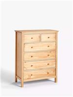 John Lewis Wilton 6 Drawer Chest, Natural
