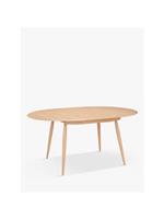 ercol for John Lewis Shalstone 4-6 Seater Extending Round Dining Table, Oak