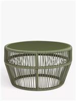 John Lewis Salsa Round Garden Coffee Table, 70cm, Avocado Green