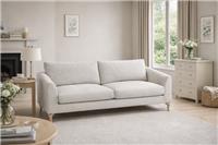 John Lewis Sofa 3 Seater Belgrave Large Linen Natural Upholstered
