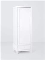 John Lewis Wilton Single Wardrobe, White Bedrooom