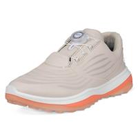 Ecco Womens LT1 W Boa Waterproof Leather Golf Shoes - Limestone - UK 6