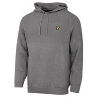 Lyle & Scott Mens Seed Stitch Knitted Hoody - Mid Grey Marl - S - S Regular