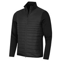 J.Lindeberg Mens Martino Quilt Hybrid Jacket - Black - S - S Regular