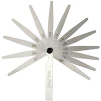 Stainless Steel Feeler Gauge Set. 13 Metric Feeler Blades Gauges 0.05 - 1.00m
