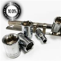Socket Set 1/4 inch drive Metric Sockets on rail 13 Sockets 4mm - 14mm