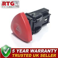 Hazard Warning Switch Button Fits Renault Laguna Espace Trafic Vauxhall Vivaro
