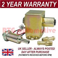 UNIVERSAL 12V FUEL PUMP + 2X FUEL UNIONS + IN-LINE FUEL FILTER PETROL & DIESEL