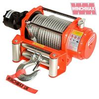 HYDRAULIC WINCH 20000 lb WINCHMAX ORIGINAL ORANGE WINCH, STEEL ROPE - WINCH ONLY