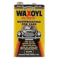 HAMMERITE WAXOYL RUSTPROOFING FOR CARS BLACK REFILL CAN 5 LITRE