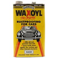 Hammerite Waxoyl Wax Oil Rustproofing Clear 5 Litre Corrosion Inhibitors