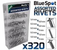 320x Heavy Duty Assorted Rivets Pop Rivets Blind Rivets