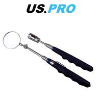 US PRO Telescopic Magnetic Pick Up Tool With LED Light & Inspection Mirror 6729