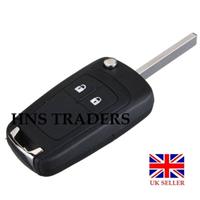 NEW+ 2 Button FLIP Key Case Fob for Vauxhall Opel Astra Insignia +logo *A54