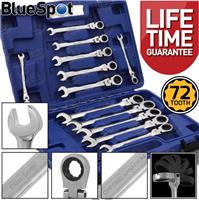 Flexible Ratchet Spanners 8mm - 19mm Flexi Combination Wrench Combi Spanners x12
