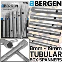 BERGEN Tubular Box Spanners & Torque Bar Wrench Set 8mm- 19mm Spark Plug Spanner