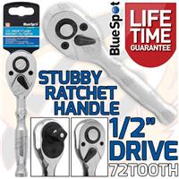 1/2 Drive 72T Tooth Quick Release Stubby Ratchet Handle 1/2Dr 72 Tooth Socket