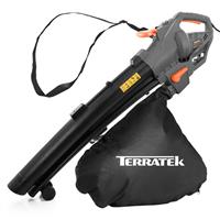 Terratek Garden Leaf Blower Electric Vacuum and Shredder 3000W 35L Leaf Bag
