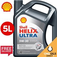 SHELL HELIX ULTRA ECT C3 5W30 FULLY SYNTHETIC ENGINE OIL ACEA C3 API SN 5 Litres