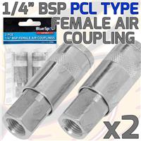 BSP Air Line Hose Compressor PCL TYPE 1/4 Female Quick Release Air Tool Fitting