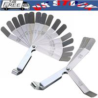 16x Feeler Gauge Set Imperial Metric 45 Blades Offset Precision Tappet NEW