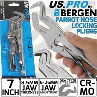 US PRO Parrot Nose Locking Pliers Parrot Mole Grips Adjustable Wrench Vice 178mm