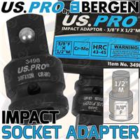 US PRO Impact Socket Adapter 3/8" Female To 1/2" Male Step Up Converter CR-MO