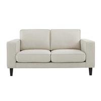 Dusk Soho Natural Linen Look Fabric 2 Seater Sofa RRP £459