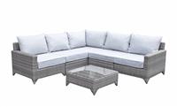 Signature Weave Grey Wicker Modular Garden Outdoor Corner Sofa Set RRP £2214