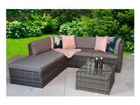 Signature Weave Dark Grey Outdoor Garden Modular Corner Sofa Set RRP £899
