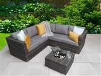 Signature Weave Garden Grey Corner Sofa Coffee Table Ice Bucket RRP £1050