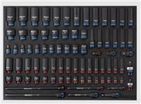 Boxo BX751-R 3/8" & 1/2" Drive Master Impact Socket Set - 81 Piece