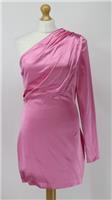 GAUGE 81 CHARRAS DRAPED WOMENS DRESS UK L LIGHT PINK RRP £400 HH