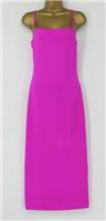 GOOD AMERICAN SCUBA WOMENS STRETCH MIDI DRESS UK 6 FUSCHIA PINK RRP £100 AD - 6 Regular