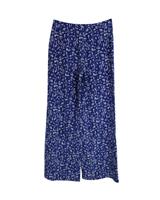 Saloni Wide Leg Trousers In Silk Women Blue Size 12 - US12 Regular