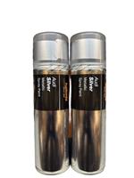 AUDI SILVER METALLIC SPRAY PAINT 300ML CANS HALFORDS X2