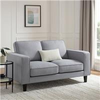 Dusk Soho Mid Grey Linen Look 2 Seater Sofa RRP £509