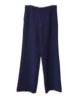 Roland Mouret Wide Leg Trousers In Wool Women Blue Size 12 - US12 Regular