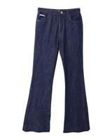 Prada Flared Denim Jeans In Dark Cotton Women Blue Size 4 - US4 Regular