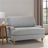 Dusk Hampshire Light Grey Textured Weave Loveseat RRP £251