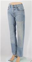 B SIDES BRIT WOMENS RELAXED MID RISE STRAIGHT LEG JEANS 25/UK 4 /XS BLUE RPP£365 - 25 Regular