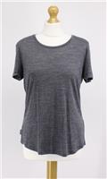 ICEBREAKER COOL-LITE VENT SHORT SLEEVE CREWE WOMEN UK M MONSOON GREY RRP £100 AR - M Regular