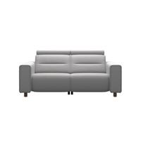 Stressless Emily Wide Arm Cori Silver Cloud 2 Seat Power Recliner Sofa RRP £6739